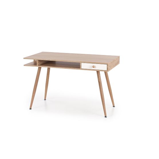 Scrivania B34 - bianco/rovere sonoma