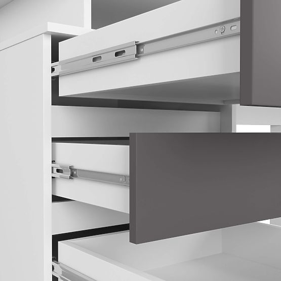 SCRIVANIA CLP 135cm PK BIANCO / GRIGIO