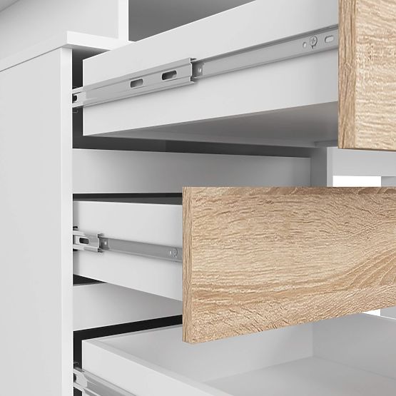 SCRIVANIA CLP 135cm PK BIANCO / SONOMA