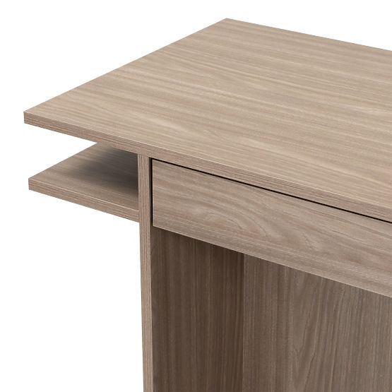 Scrivania/console con cassetto Kanso, rovere perlato