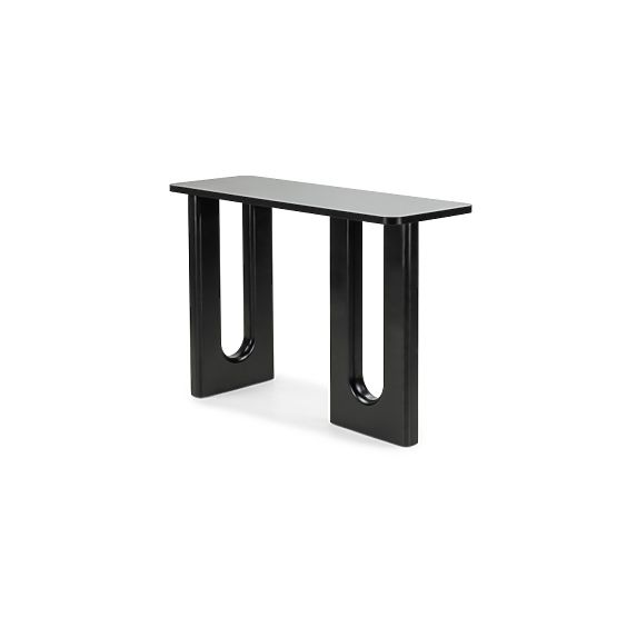 Scrivania/Consolle Lichi 120 cm, nero, archi