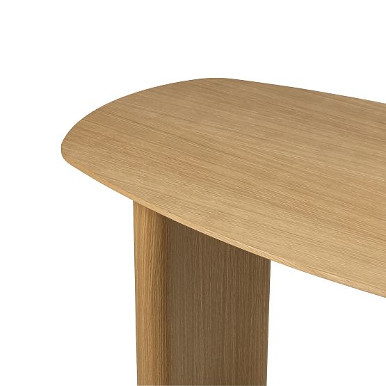 Scrivania/Consolle Oriento 120 cm, impiallacciatura di rovere naturale