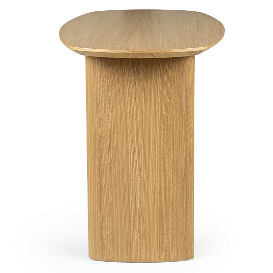 Scrivania/Consolle Oriento 120 cm, impiallacciatura di rovere naturale