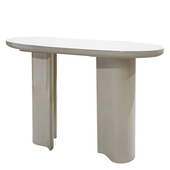 Scrivania/Consolle Puro 120 cm, beige chiaro, lucida
