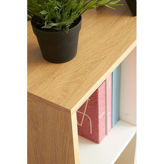 Scrivania GROSSO - rovere dorato / bianco