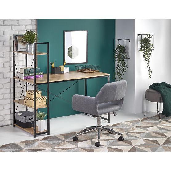 Scrivania NARVIK B1 - rovere sonoma/nero