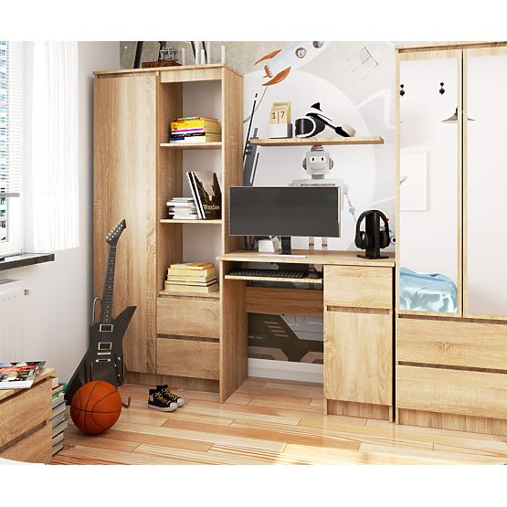 SCRIVANIA PER COMPUTER PIKSEL PK SONOMA - DESTRA