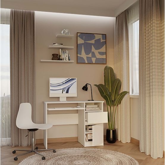 Scrivania PORTO DESTRA BIANCA