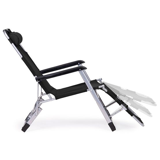 Sdraio da giardino pieghevole 2 in 1 sedia