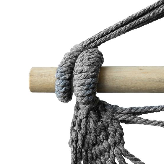 Sedia a dondolo brasiliana BAHIO grigia