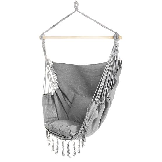 Sedia a dondolo brasiliana BAHIO grigia