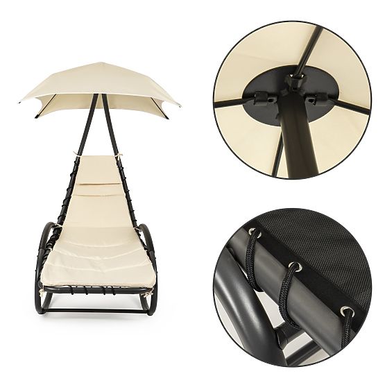 Sedia a sdraio da giardino a dondolo con amaca