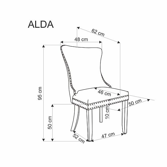 Sedia ALDA beige (1p=2pz)