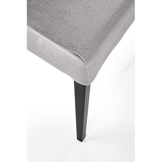 Sedia CLARION 2 nera / rivestimento: MONOLITH 85 (cenere) (1p=2pz)