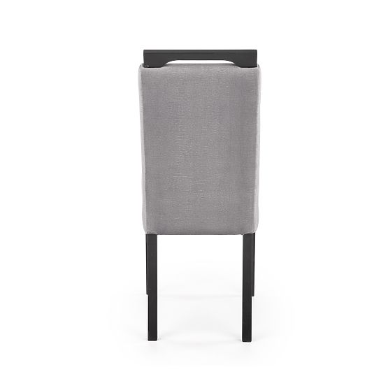 Sedia CLARION 2 nera / rivestimento: MONOLITH 85 (cenere) (1p=2pz)