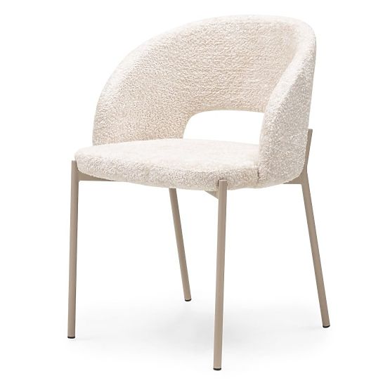 Sedia con foro nello schienale Jazz, beige chiaro