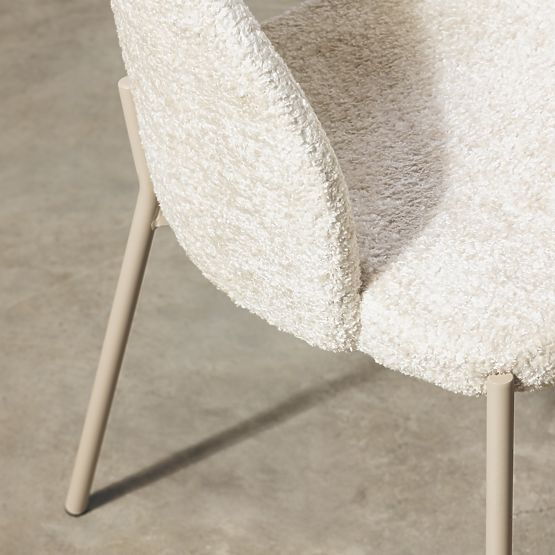 Sedia con foro nello schienale Jazz, beige chiaro