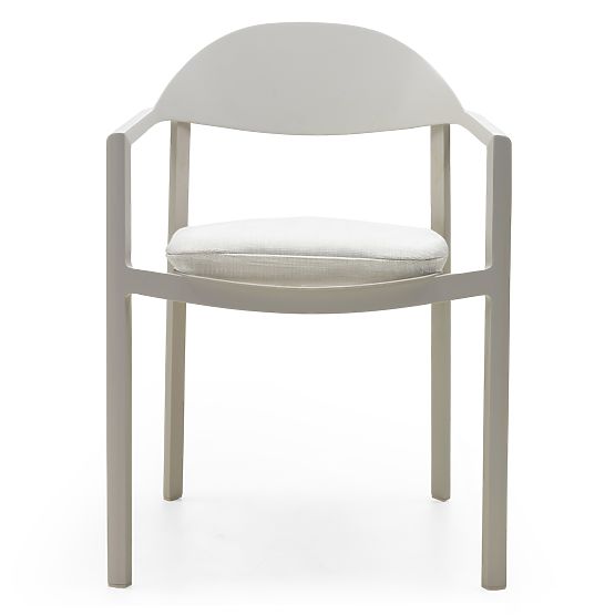 Sedia da giardino Marinelli, in alluminio, beige chiaro