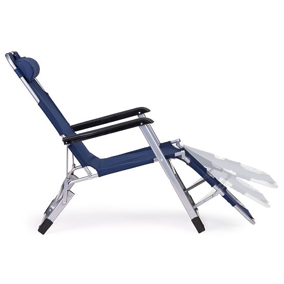 Sedia da giardino pieghevole 2 in 1 lettino