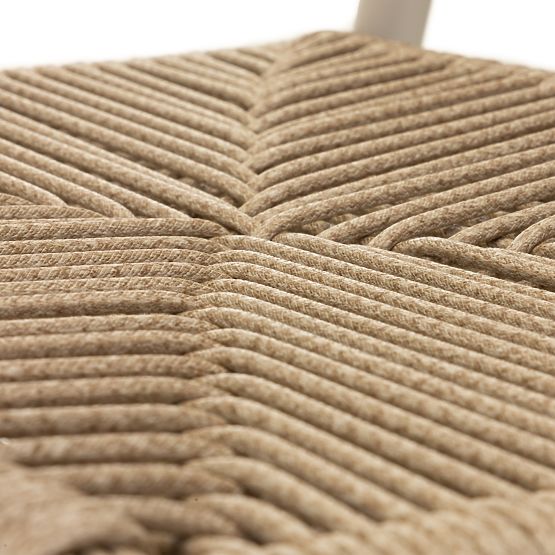 Sedia da giardino Piretto, rattan sintetico, alluminio, beige chiaro/marrone chiaro