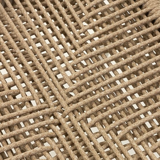 Sedia da giardino Piretto, rattan sintetico, alluminio, beige chiaro/marrone chiaro