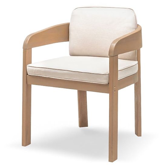 Sedia da giardino Satori in legno di acacia FSC, effetto teak, beige