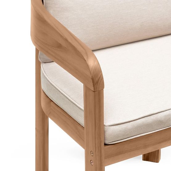 Sedia da giardino Satori in legno di acacia FSC, effetto teak, beige