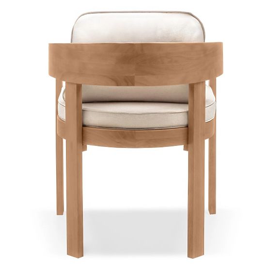 Sedia da giardino Satori in legno di acacia FSC, effetto teak, beige