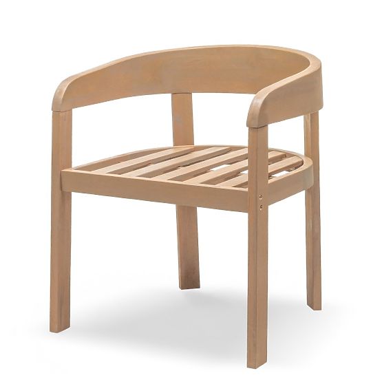 Sedia da giardino Satori in legno di acacia FSC, effetto teak, beige