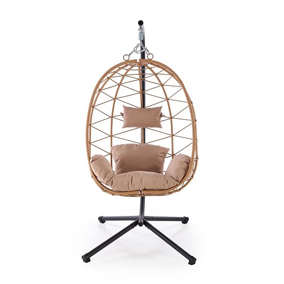 Sedia da giardino SNAKE, naturale / beige