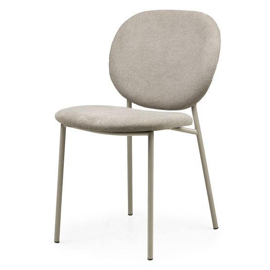 Sedia da pranzo Alexa, marrone chiaro/gambe beige