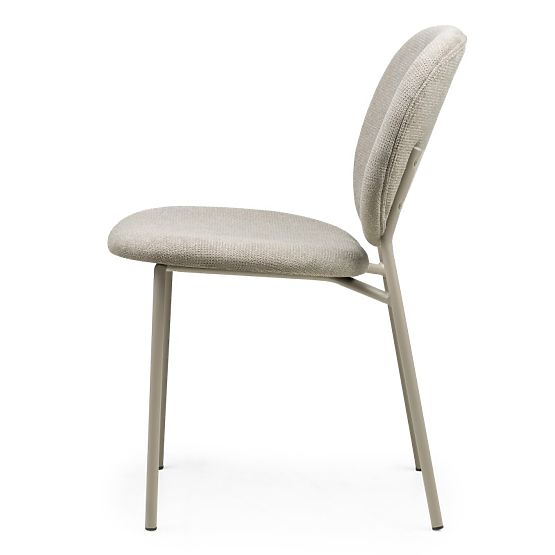 Sedia da pranzo Alexa, marrone chiaro/gambe beige