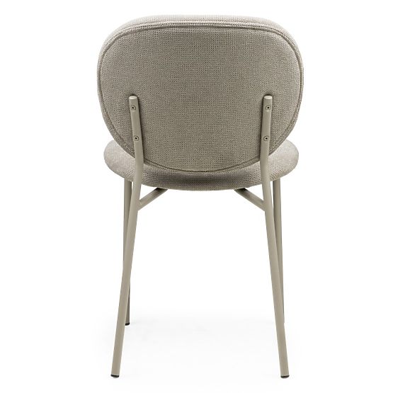 Sedia da pranzo Alexa, marrone chiaro/gambe beige