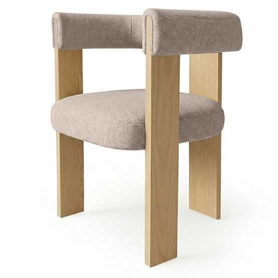 Sedia da pranzo Bali, beige/frassino