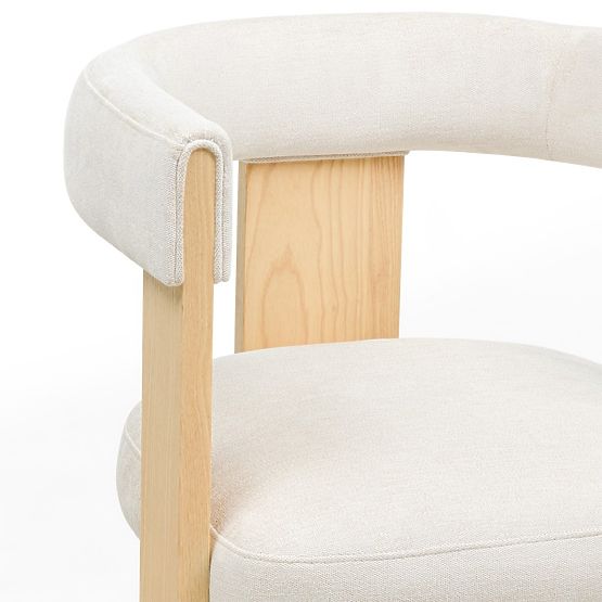 Sedia da pranzo Bali, beige/frassino