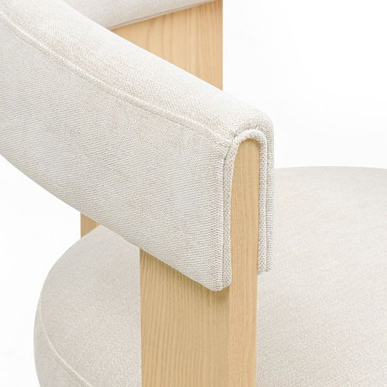 Sedia da pranzo Bali, beige/frassino