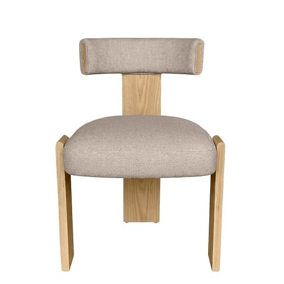 Sedia da pranzo Bali, in legno, beige/frassino