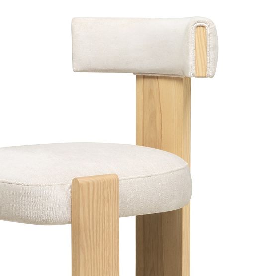 Sedia da pranzo Bali, in legno, beige/frassino
