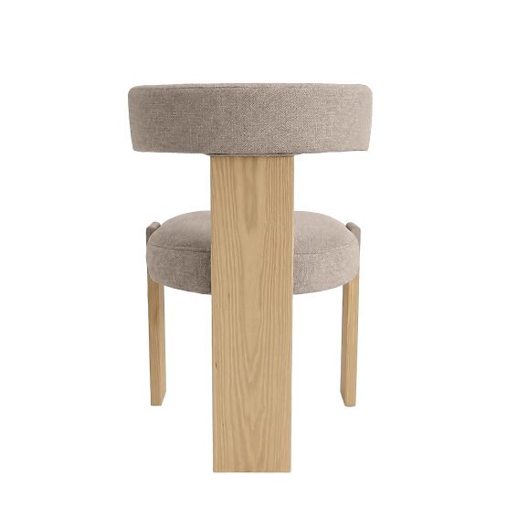 Sedia da pranzo Bali, in legno, beige/frassino