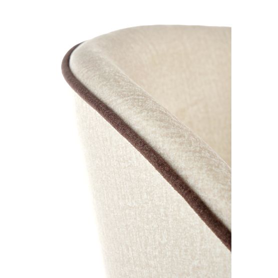 Sedia da pranzo MARINO - rovere miele/crema