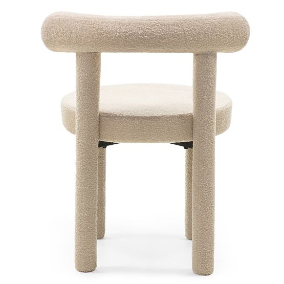 Sedia da pranzo Pedro 2.0, beige, bouclé