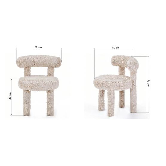 Sedia da pranzo Pedro 2.0, beige chiaro