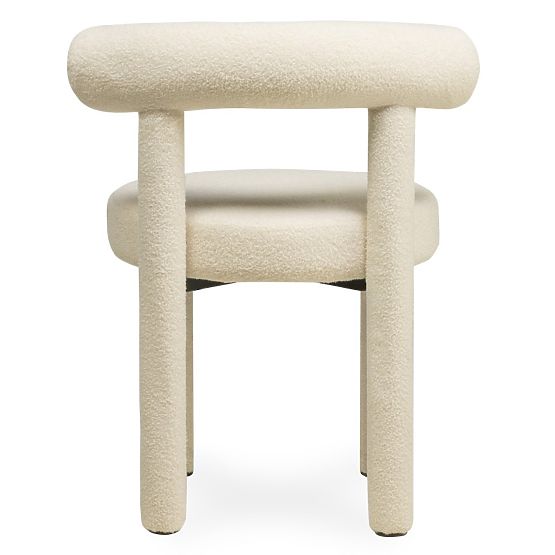 Sedia da pranzo Pedro 2.0, crema, boucle