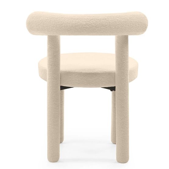 Sedia da pranzo Pedro 2.0, crema, boucle