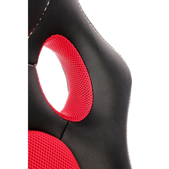 Sedia da ufficio BERKEL nero-rosso (1p=1pz)
