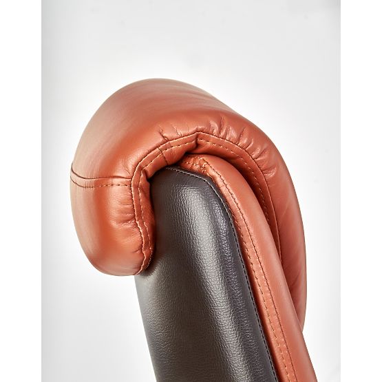 Sedia da ufficio CALVANO marrone scuro / marrone chiaro