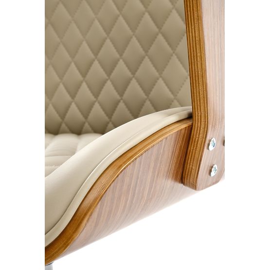 Sedia da ufficio TIMBER noce/beige