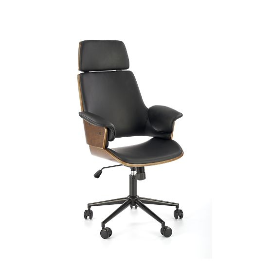 Sedia da ufficio WEBER noce / nero