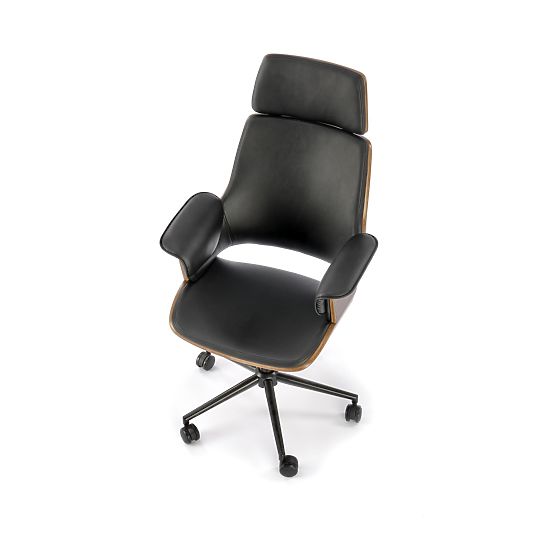 Sedia da ufficio WEBER noce / nero