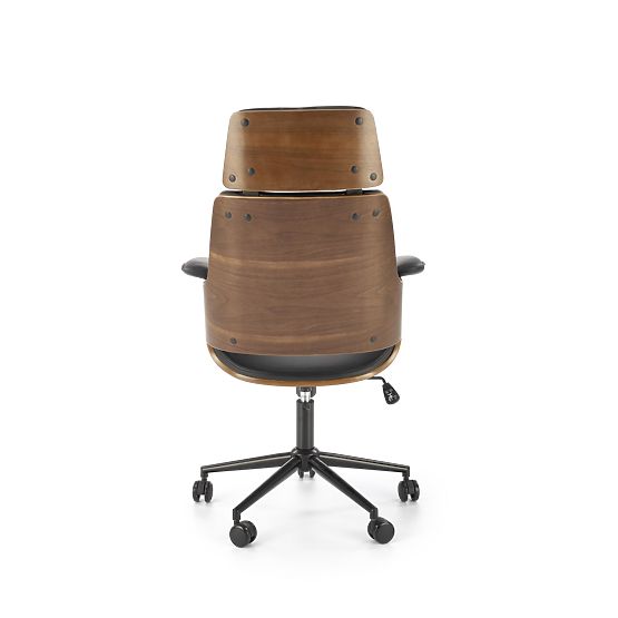 Sedia da ufficio WEBER noce / nero